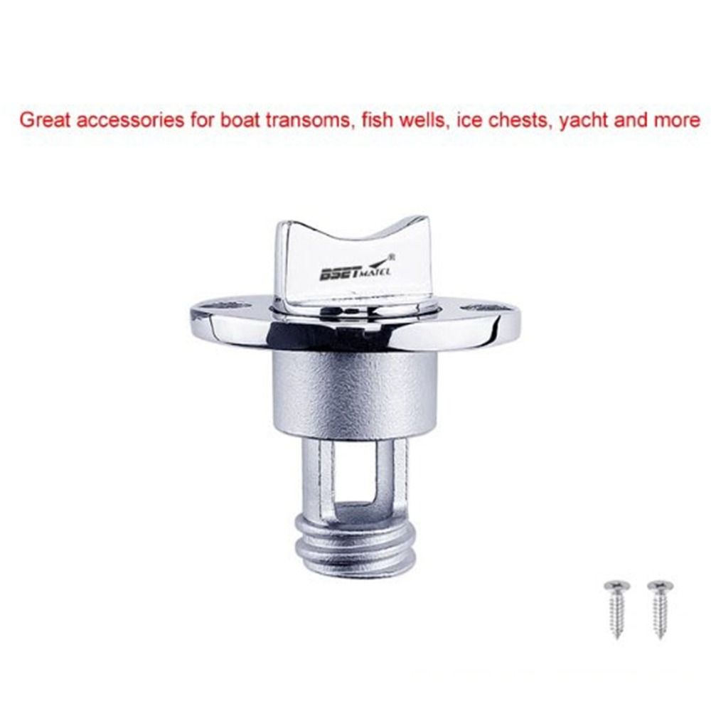 Universal Boat Garboard Transom Hull 1/25mm 3 Colors Drain Plug Socket 316 Stainless Steel Kayak Canoe Accessories