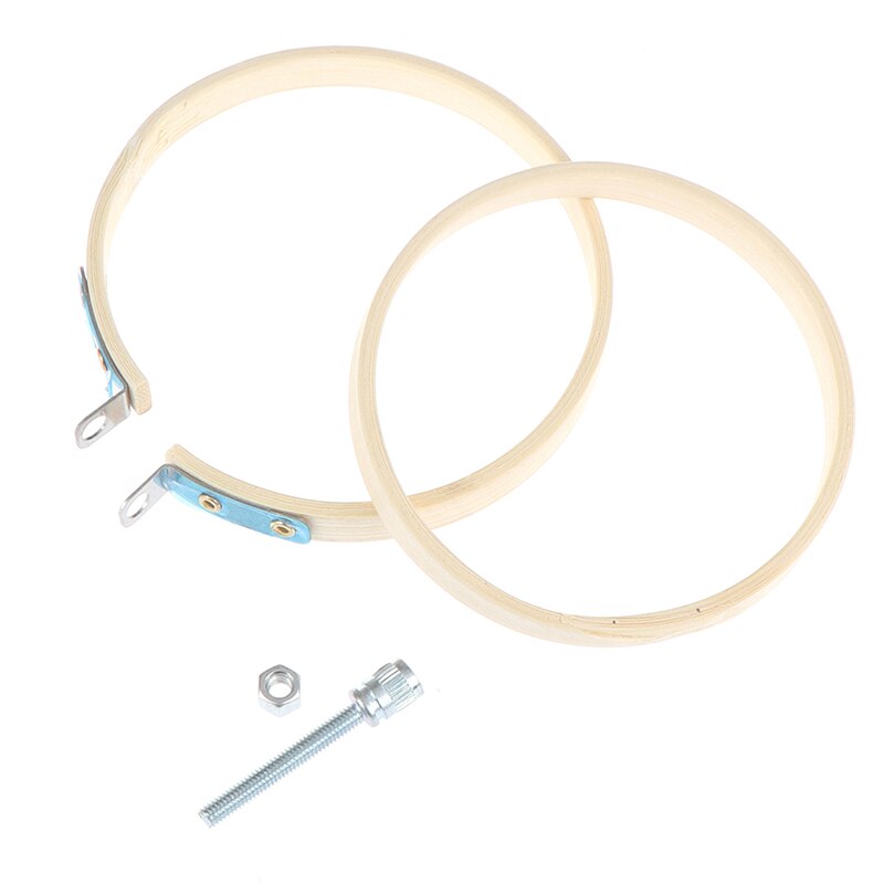 Bamboo Frame Embroidery Hoop Ring DIY Cross Stitch Machine Loop Sewing