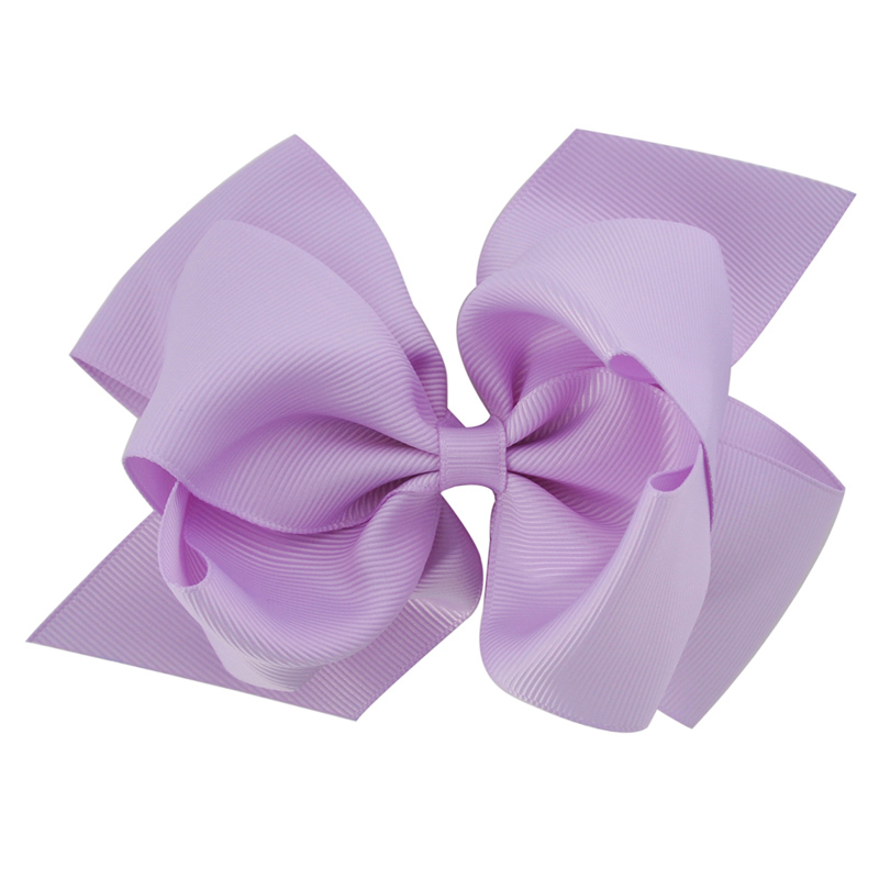 1 lazo de 6 pulgadas de doble capa, cinta de grogrén sólida, lazo para el pelo para niñas, pinzas para el pelo, accesorios para el cabello, horquillas para baile
