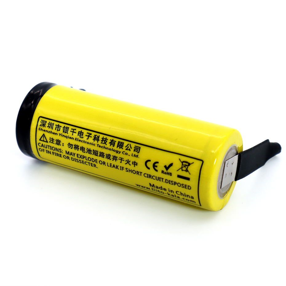 Nova liitokala Lii-16C 18500 1600mah 3.7v bateria de lítio para led lanterna + níquel diy