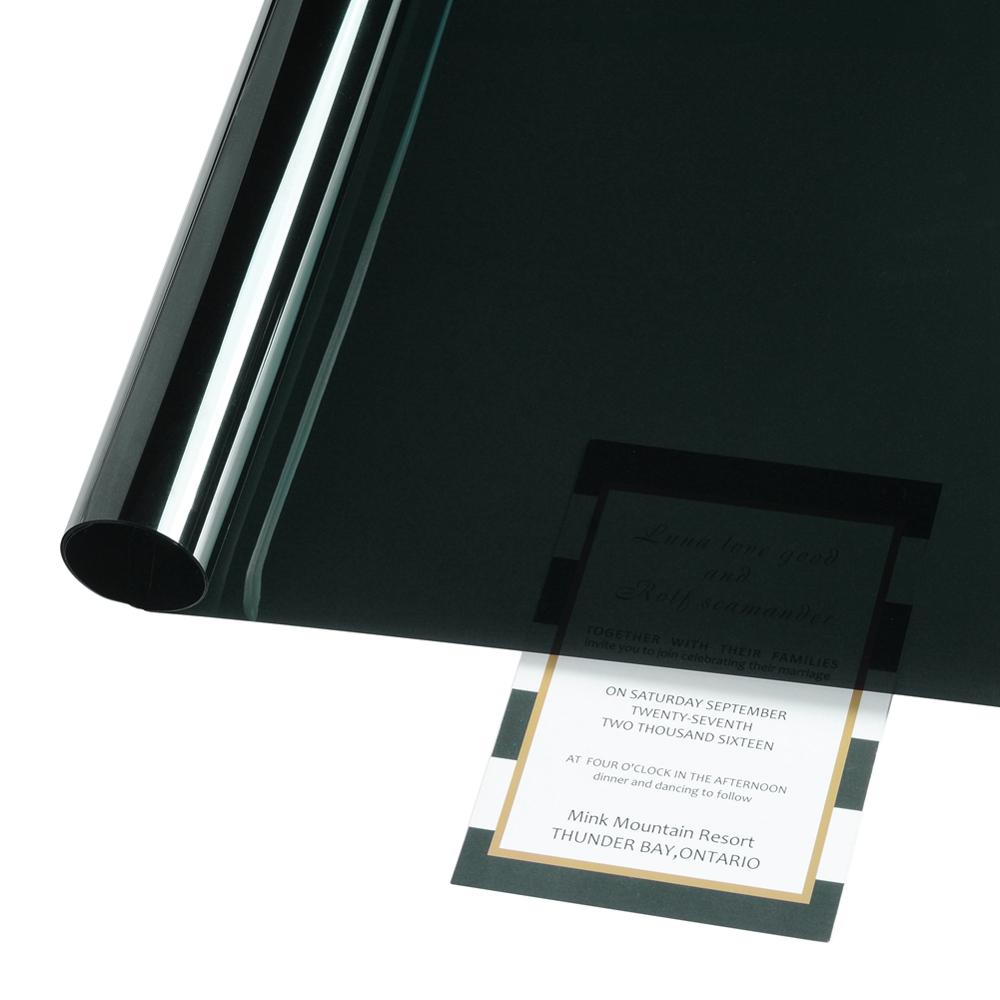50Cm X 3M Dark Black 5% Vlt Auto Side Raamfolies Tint Zonnedak Zonnescherm Film side Window Tinten