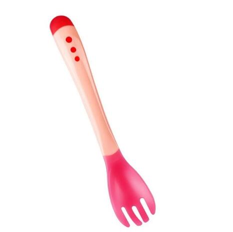 Cuchara con sensor de temperatura para bebés, dispositivo de alimentación para niños, alimentador, aparato de comedor, 1 ud.: red fork