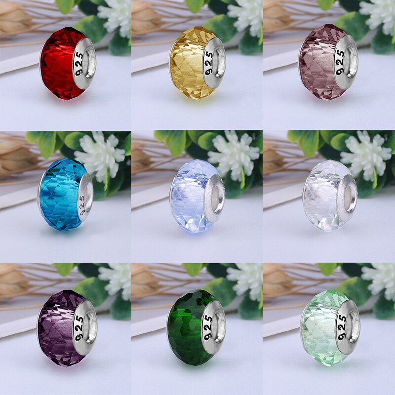 Original européen coloré Lampwork perles de verre Murano Aolly charme Fit Pan directe Bracelets bracelet bricolage femmes bijoux