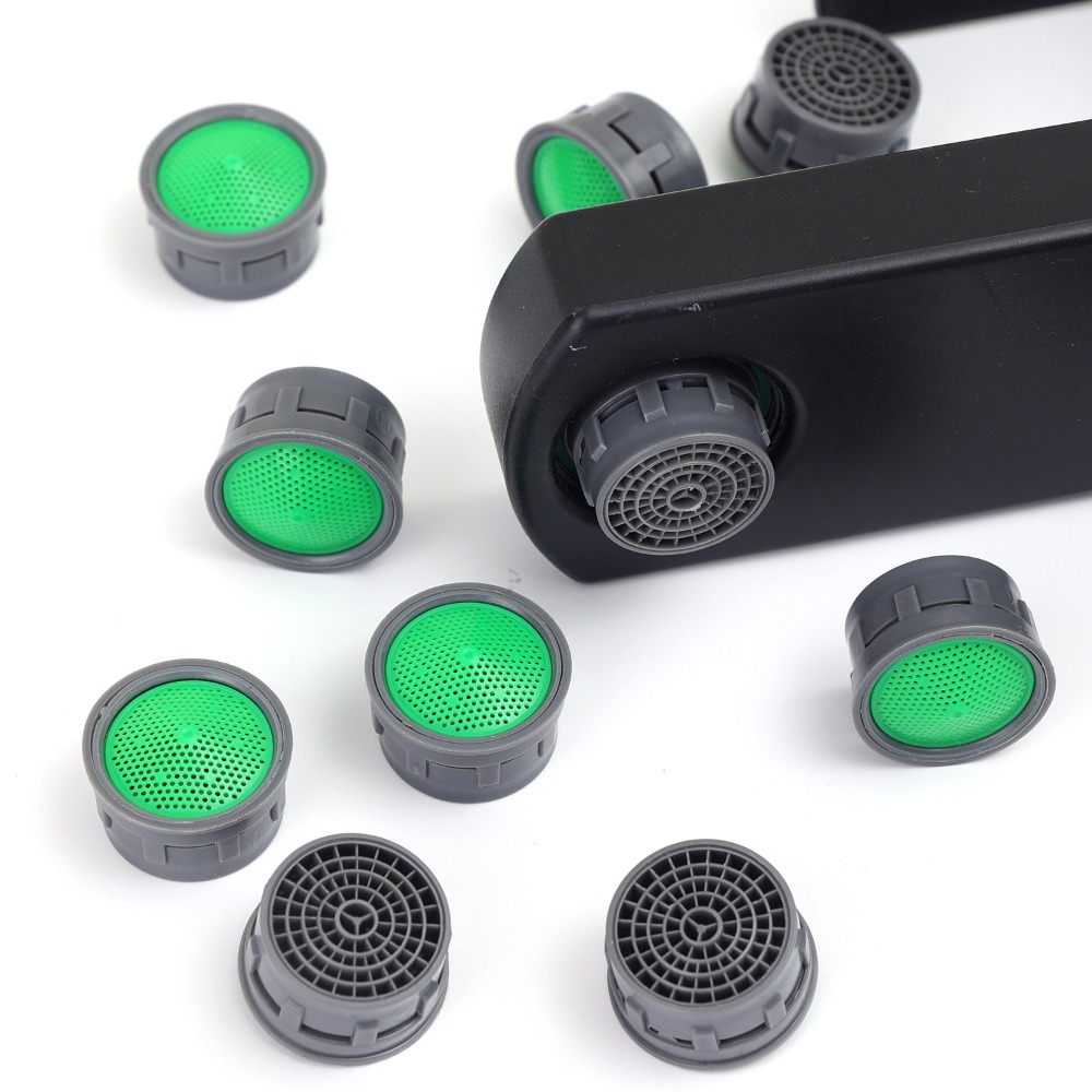 Aireador de grifo, boquilla de repuesto de inserción de plástico, filtro, limitador de flujo, antisalpicaduras, accesorios para lavabo, 50/5 Uds.