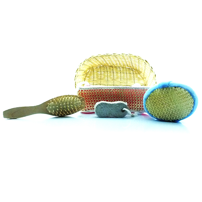 4 piece Spa Set - 4 piece bath set - 4 piece shower set - 4 piece masage set - modern wood/wicker bath, massage, spa set