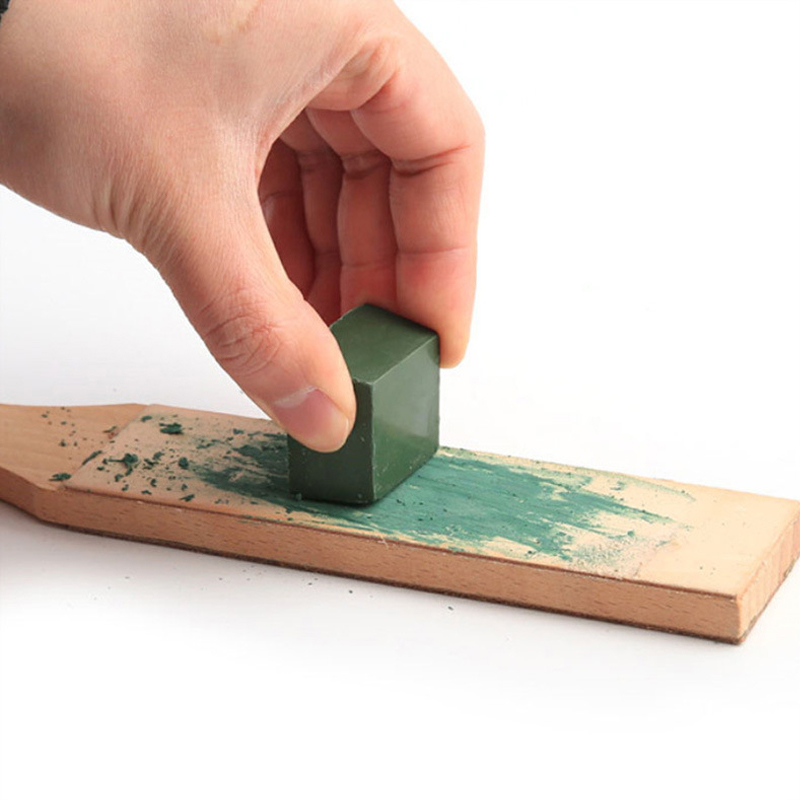 Juego de cera para pulir metales de acero inoxidable, pasta de pulido sólida, descontaminación, reparación de arañazos y eliminación de bloques abrasivos