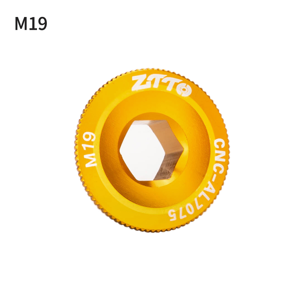 ZTTO-perno de brazo de manivela de bicicleta, tapas de tornillo de manivela de aleación de aluminio, tornillos de cubierta de manivela de bicicleta de montaña y carretera M20 M19 M18 Universal para M6000 105: Azul marino
