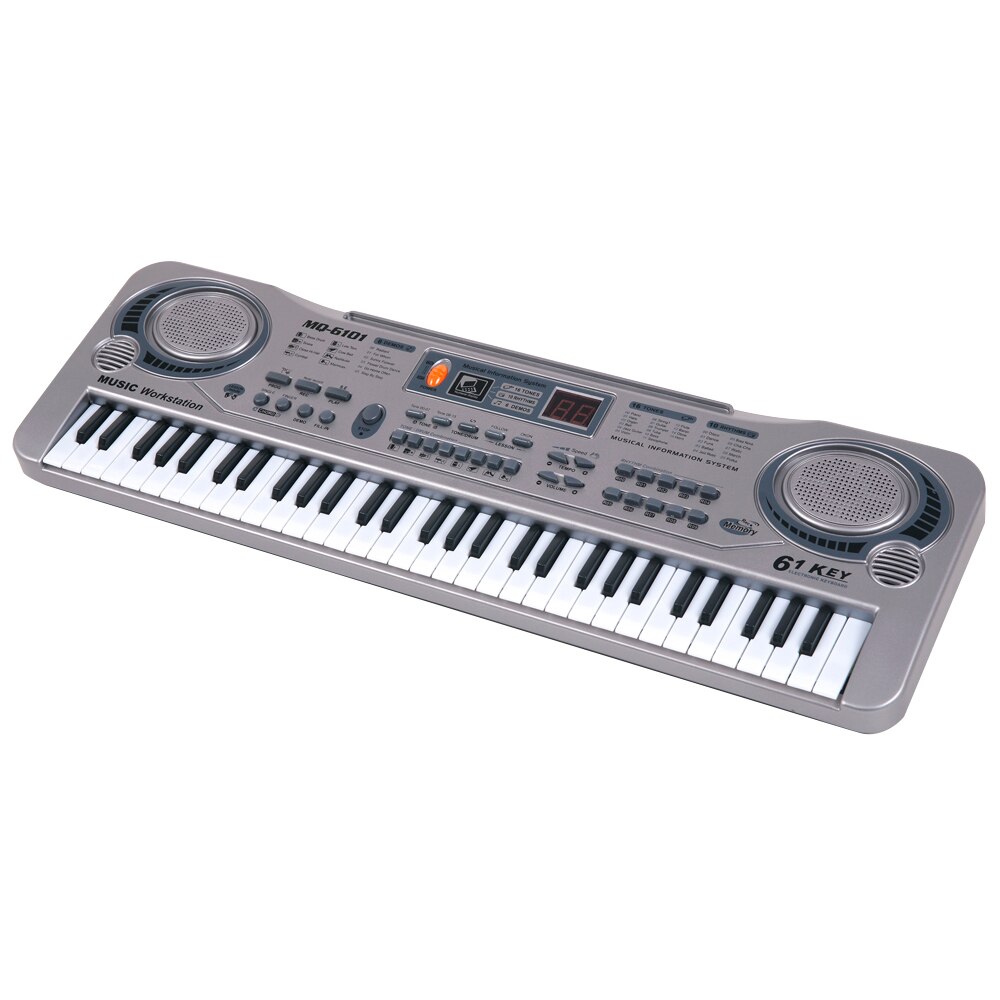 61 Keys Black Digital Music Electronic Keyboard Key Board Electric Piano Kids Musical Instrument