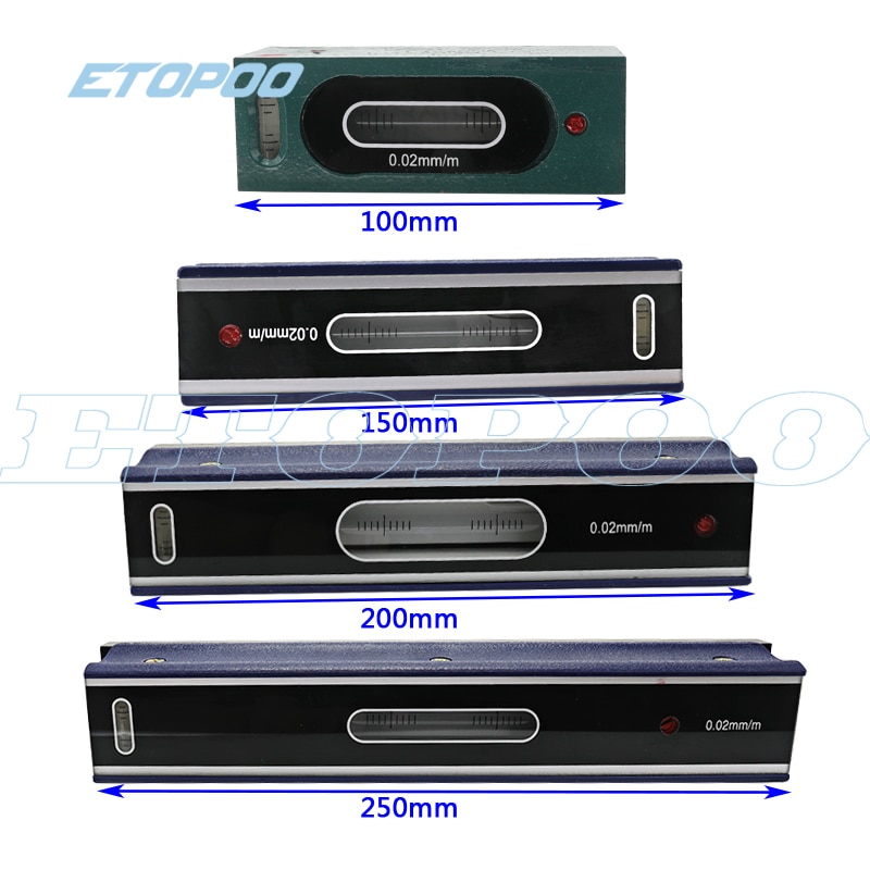 0.02mm 100/150/200/250/300mm High Precision Mechanical Bar Level Instrument Measuring Tool Level Graduation Bar