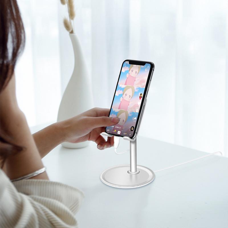 2 Color Desk Mobile Phone Holder Stand For IPhone IPad Xiaomi Adjustable Desktop Tablet Holder Universal Table Cell Phone Stand