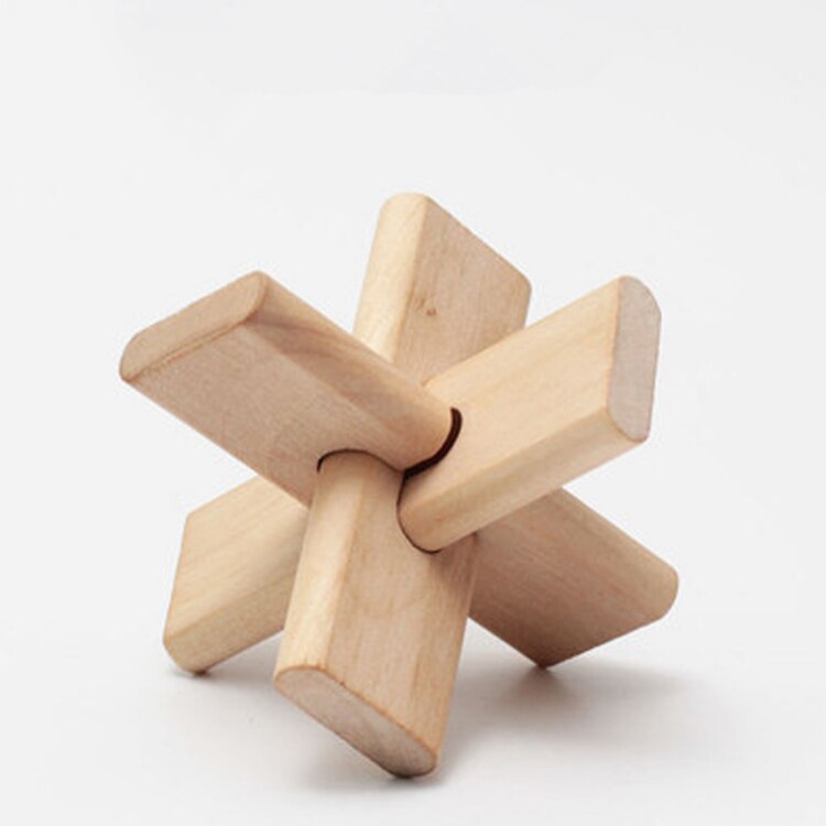 IQ Rompicapo Kong Ming Blocco Lu Ban Blocco 3D di Legno Interlocking Burr Puzzle Giocattolo Gioco Per Adulti Bambini: 09