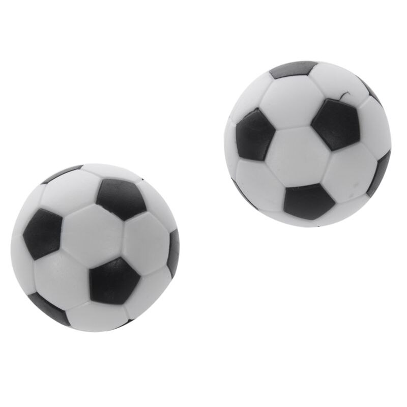 5x plastik 32mm fodbold indendørs bordfodboldbold erstatter sort + hvid