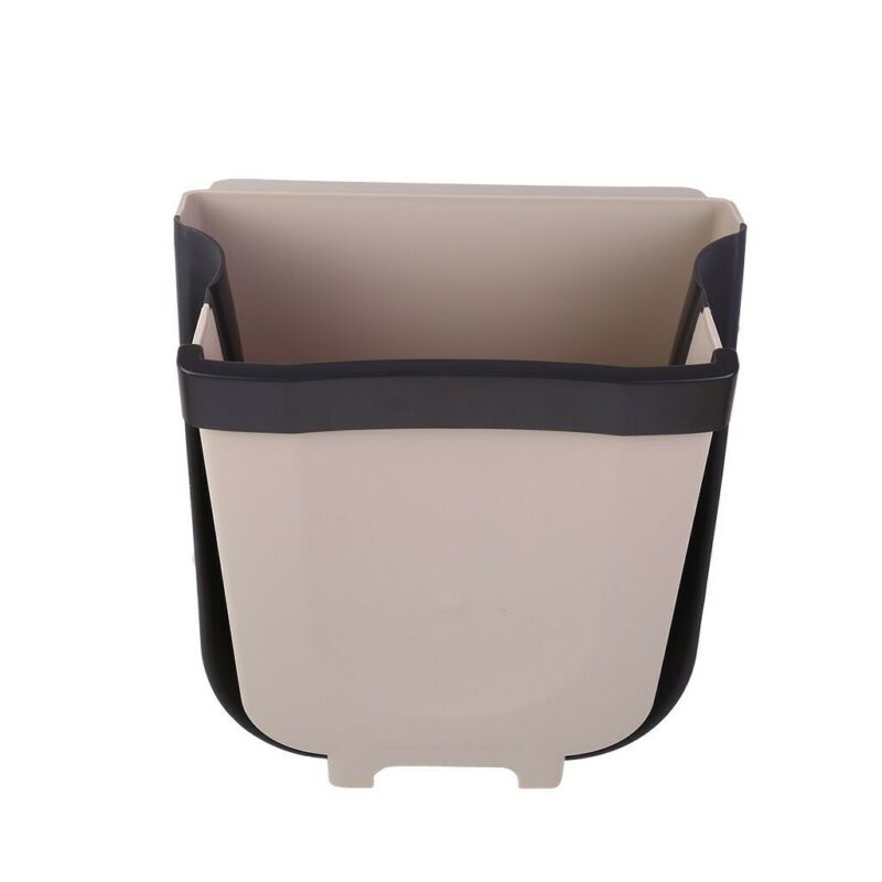 Wall Mounted Folding Waste Bin Kitchen Cabinet Door Hanging Trash Can Waste Bins