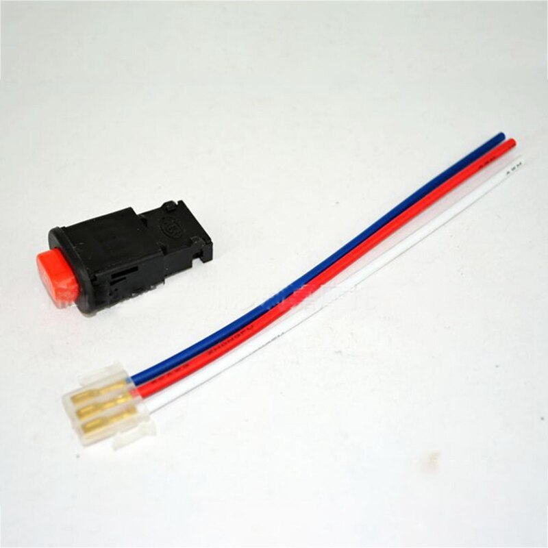 De Flash de advertencia de peligro luz de emergencia lámpara de señal interruptor doble botón interruptor intermitente con 3 cables de Piezas de motocicleta: Default Title