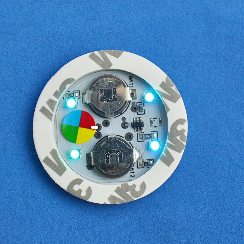 24pcs/lot 5CM led sticker bottle Flash Drinking Items Cocktail Bar Used LED Cup Coaster mini LED Cup Mat: 45MM RGB light