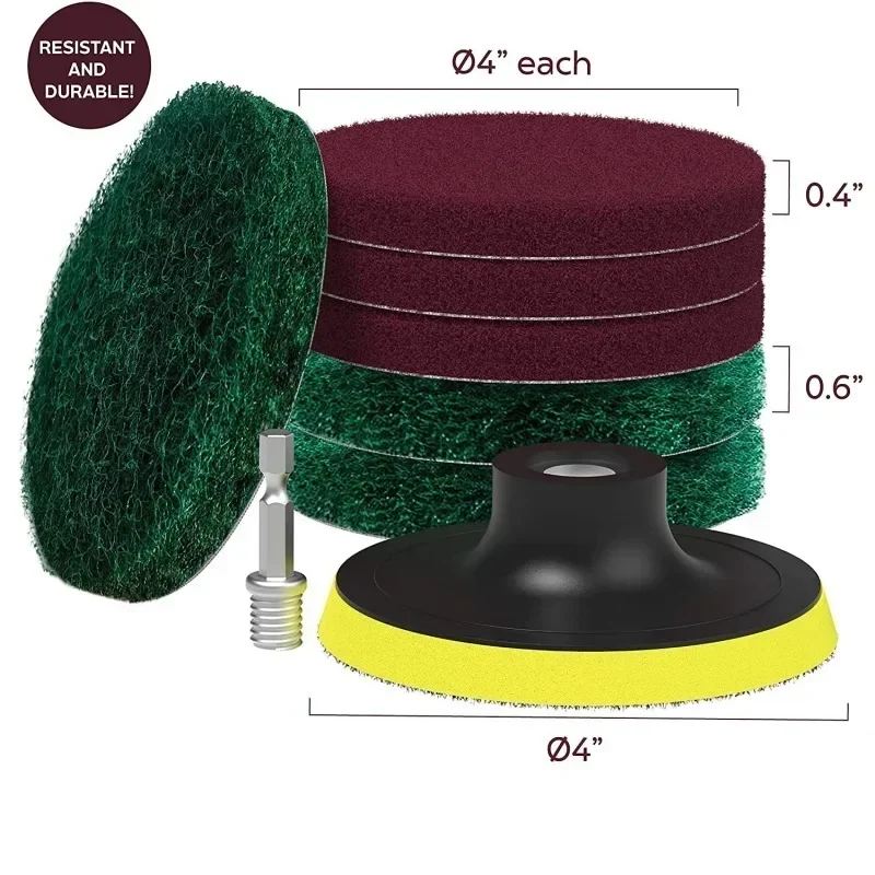 Elektrische boorborstelset Elektrische reinigingsborstel voor autotegel Badkamerborstel Badkamer Keuken Plastic schrobborstels