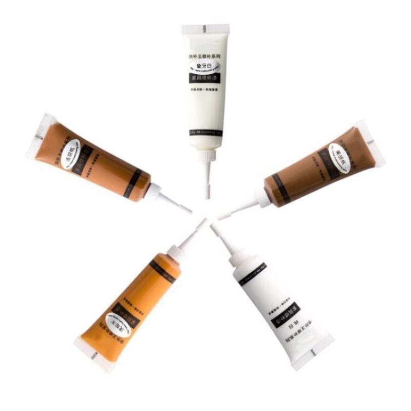 5PCS 5 Colors Wood Furniture Refinishing Paint Paste Floor Furniture Scratch Fast Remover Repair Paint