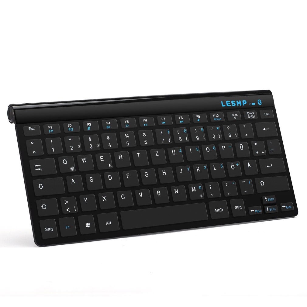 Universal kompakt holdbart slankt bærbart trådløst 3.0 tastatur med indbygget genopladeligt batteri
