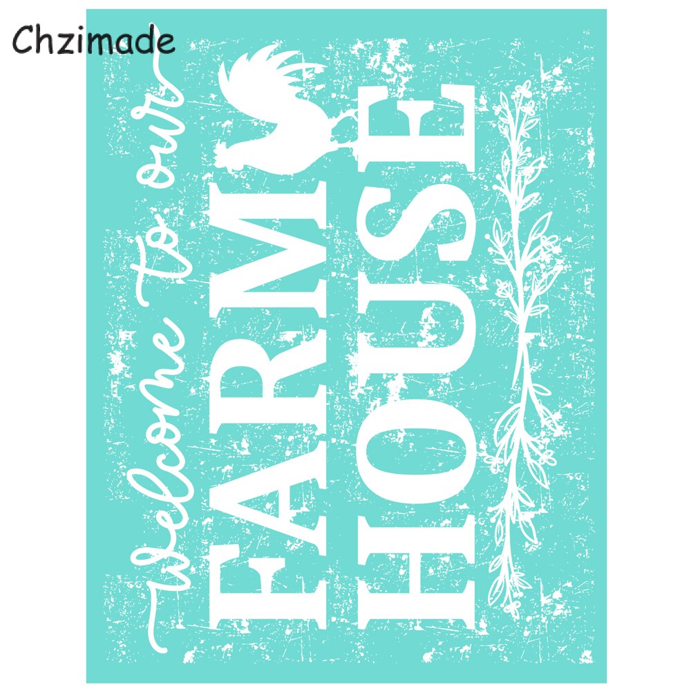 Chzimade-Plantilla de serigrafía autoadhesiva con letras y mariposas, malla de transferencia de 8,5x11 &quot;para camisetas, manualidades hechas a mano, bricolaje: 8