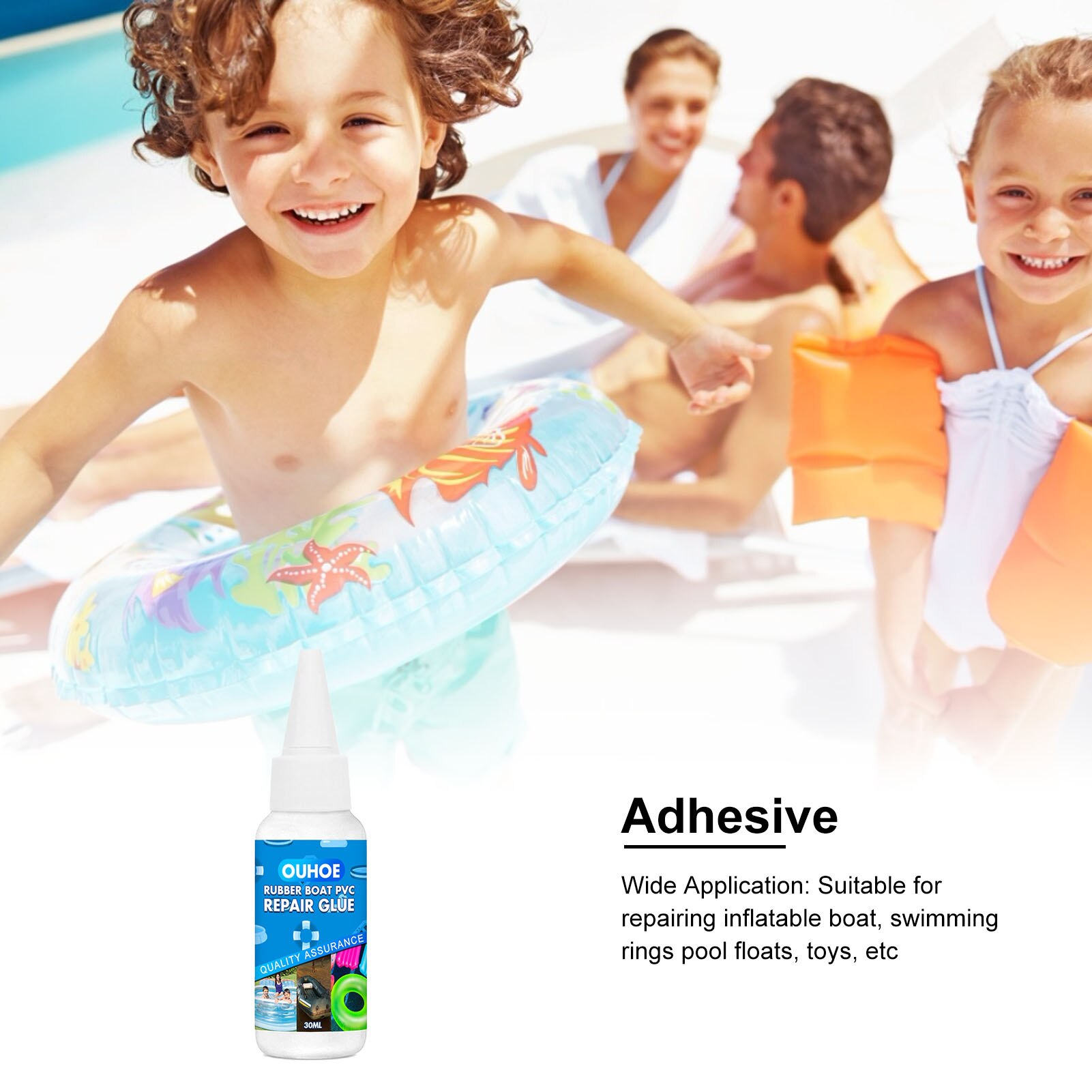 Inflatable Boat Adhesive Waterproof PVC Repair Glue For Inflatable Pool Toy Repair Tears And Pinholes Inyl Repair Adhesive