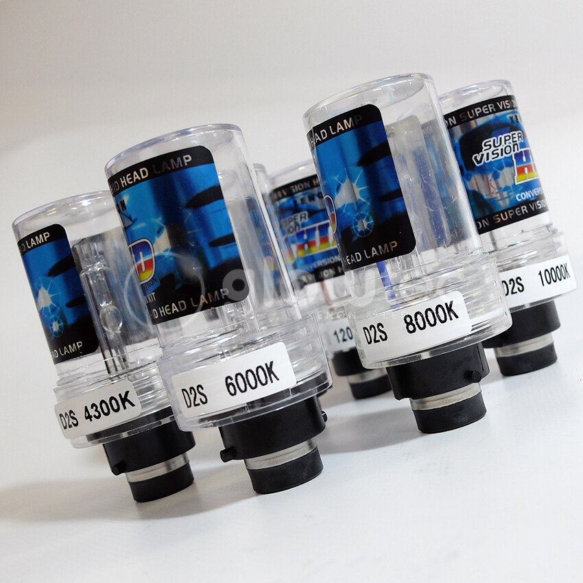 D2S XENON BULB headlight 35W 12V HID D2S 4300K 5000K 6000K 8000K 10000K 12000K HID 1 piece GLOWTEC