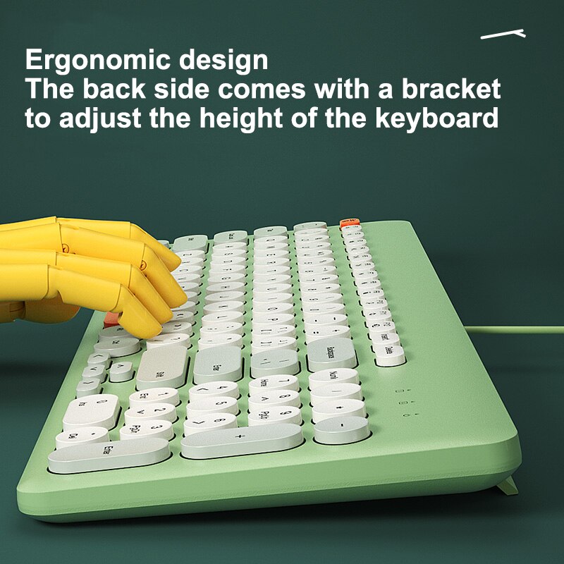 EAOR USB Wired Keyboard and Mouse Combos for Laptop Desktop Portable Gaming Keyboard Mouse Set Mute Computer Keyboard