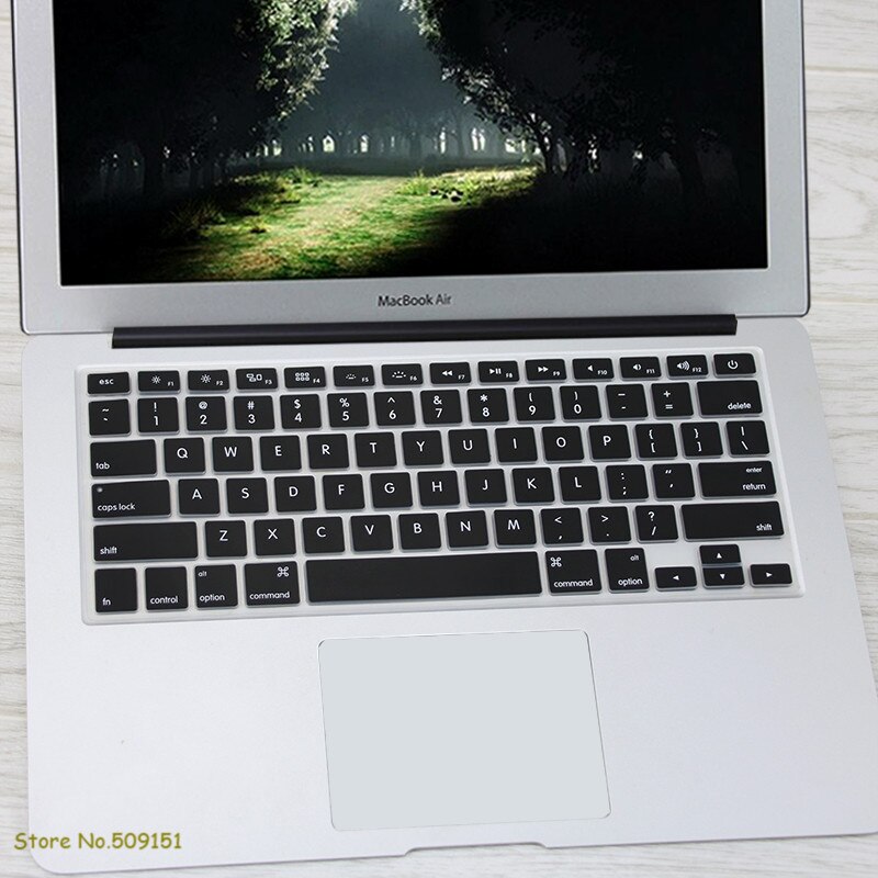 Us engelsk tastatur cover til apple mac macbook pro 13 15 17 air retina 13 keyboard protector skin  a1466 a1369 a1502 a1278 a1398