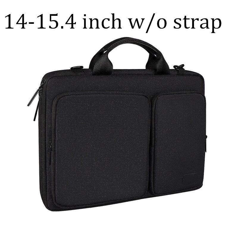 Laptop Aktentasche Handtasche Stange Notebook Liner Tasche Für Macbook Huawei Pro 13,3 14,1 15,4 15,6 Zoll Frauen Männer Wasserdicht: B-NO BELT14.1-15.4IN