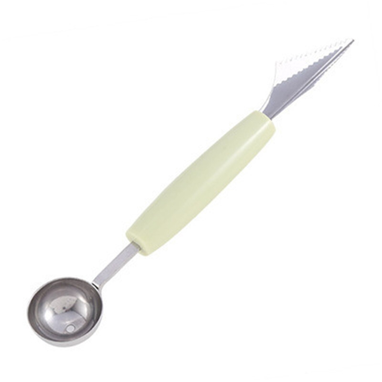 Newly Fruit Digger Cut Watermelon Fruit Ball Digger Ice Cream Round Spoon Cut Fruit Carved Cutter