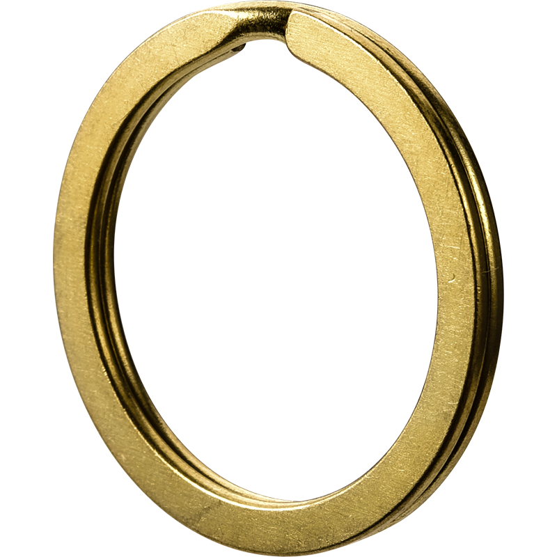 QOONG Lots 3 Pcs 35mm 30mm 25mm Brass Key Chain Split Rings Unisex Key Ring Keychain Hanging Buckle Keyrings Accessories Q15