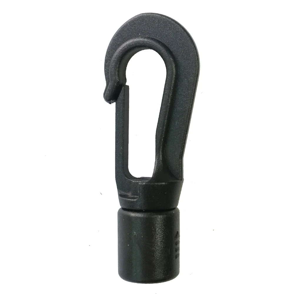 5 8MM Quick Connect Hooks Bungee Shock Cord Hanging Ends Clip for Kayak Canoe Boat Dinghy Rib DIY Elastic Cord Rope