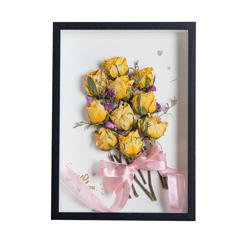 Cornici per foto 3D di fiori secchi espositore per campioni di insetti In piedi aula sala studio ornamento da tavolo cornice vuota 6/7/8 pollice: nero Photo telaio / 6 pollice(10.1x15.2cm)