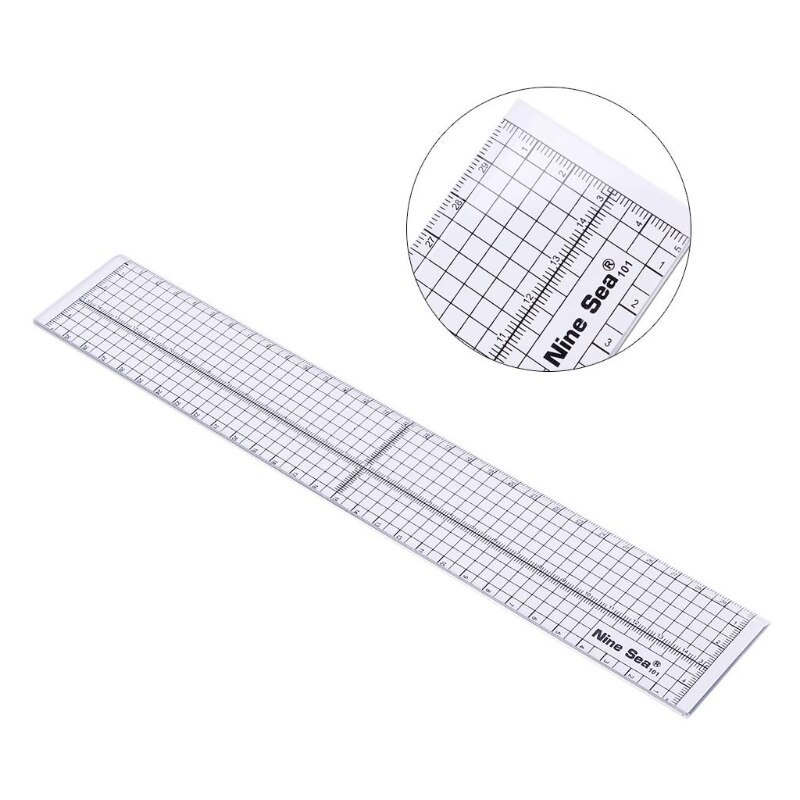 Quilting Sewing Patchwork Foot Aligned Ruler Grid Cutting Edge Tailor Crafts