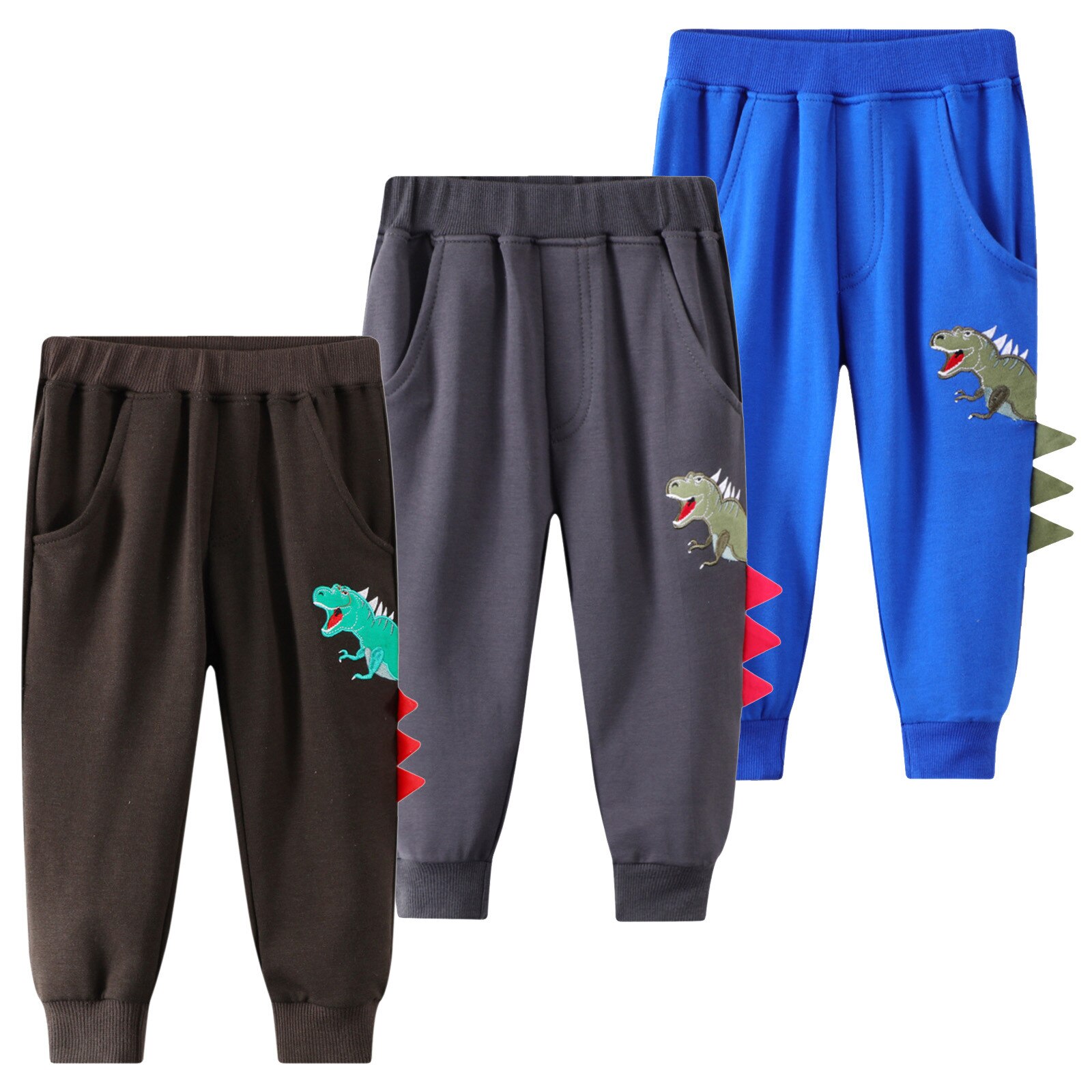 Toddler Kids clothes Baby Boys Pants Cartoon Dinosaur Printed Warm Pants Trousers Pants Sweatpants boy clothes Casual Sport Pant