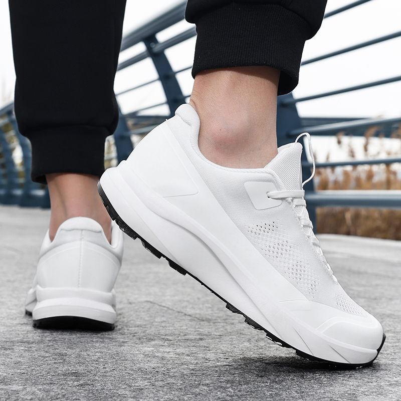 Zapatos de senderismo de goma para hombre, zapatillas de montaña para acampar, para exteriores, antideslizantes, impermeables, transpirables, para caminar y senderismo