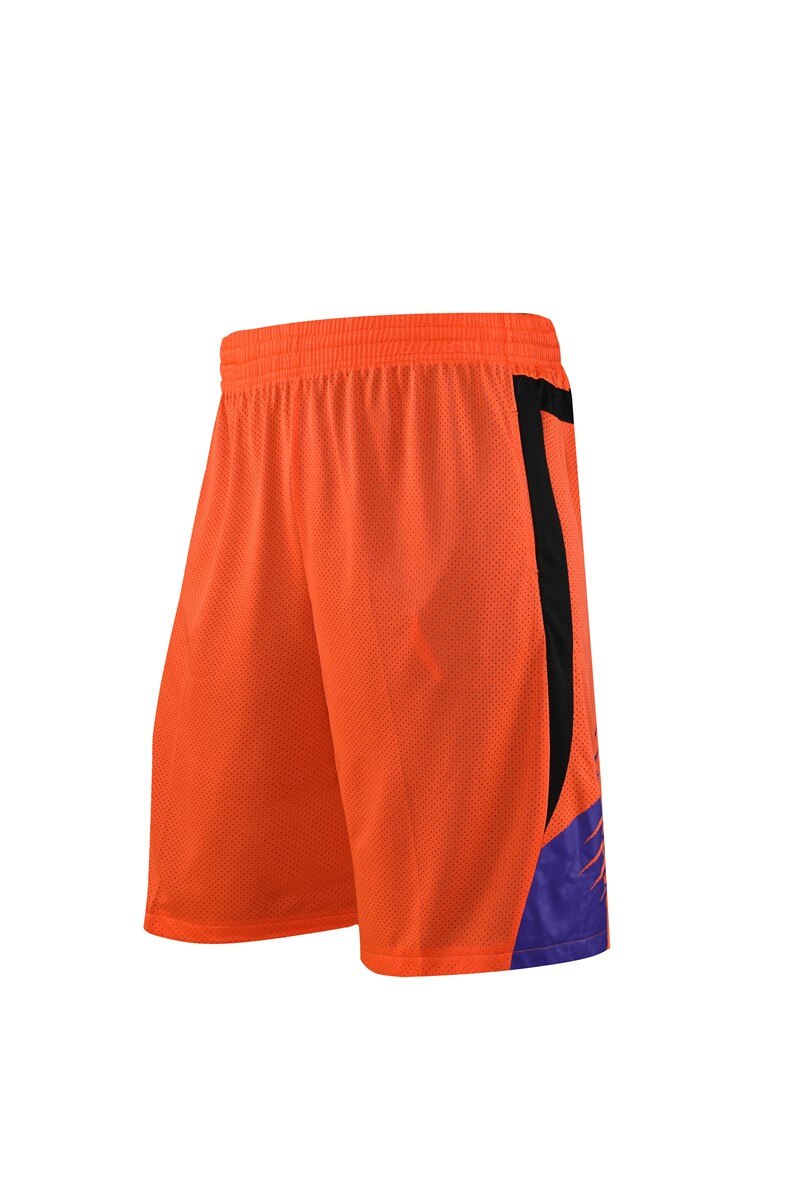 HOWE AO Basketball Shorts Sommer Sportlich Dünne Abschnitt Atmungs Fitness schnell trocknend lose Fünf Punkte Sport: Orange / 4XL