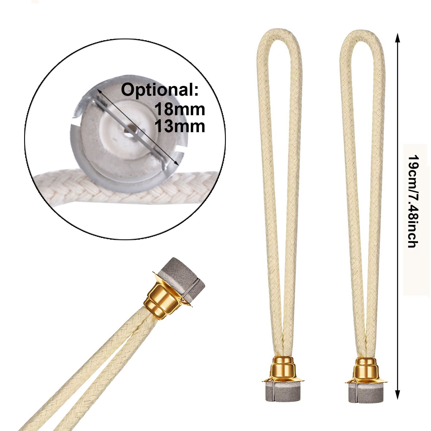 Mèche de lampe à huile de remplacement 18/13mm, brûleur catalytique à contrôle serré à l&#39;air pour diffuseur décorations d&#39;aromathérapie pour fête