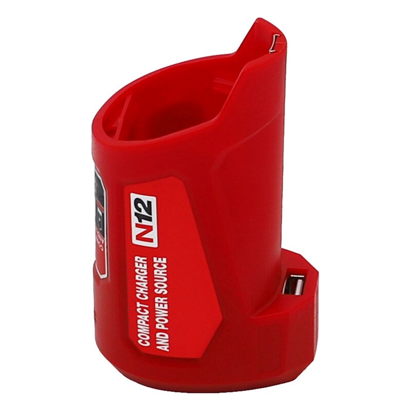 Portable USB Battery Charger and Power Source Fit for 48-59-1201 M12 USB Adapter: Red