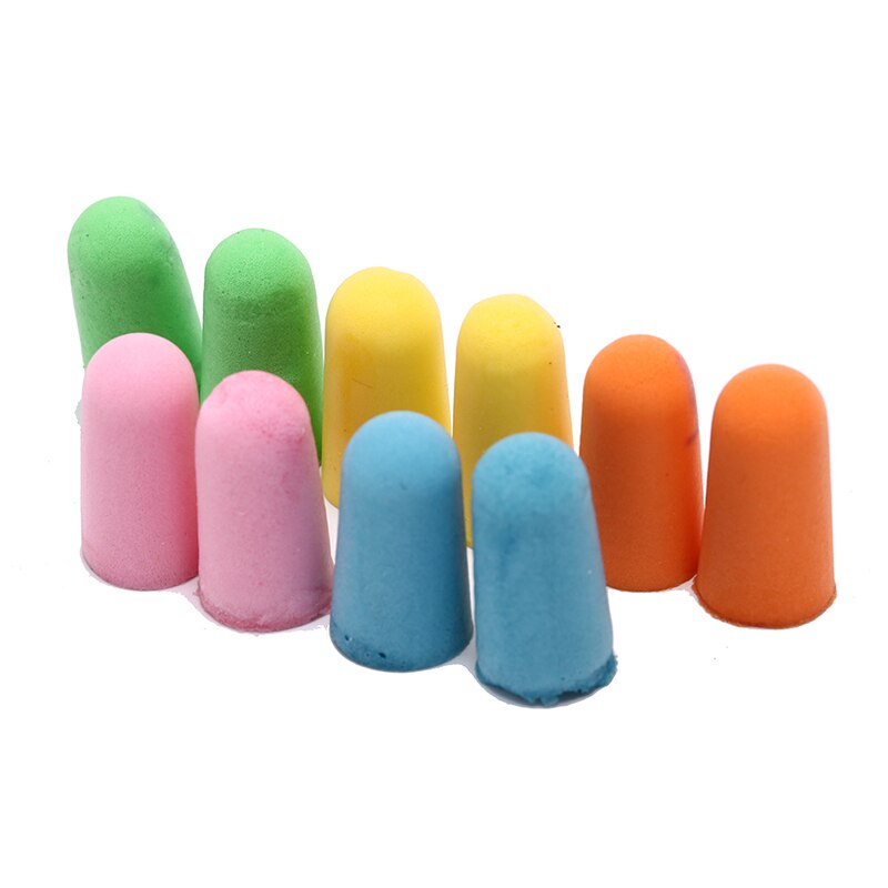 5Pairs Comfort Soft Foam Ear Plugs Tapered Travel Sleep Noise Reduction Prevention Earplugs Sound Insulation Ear Protection