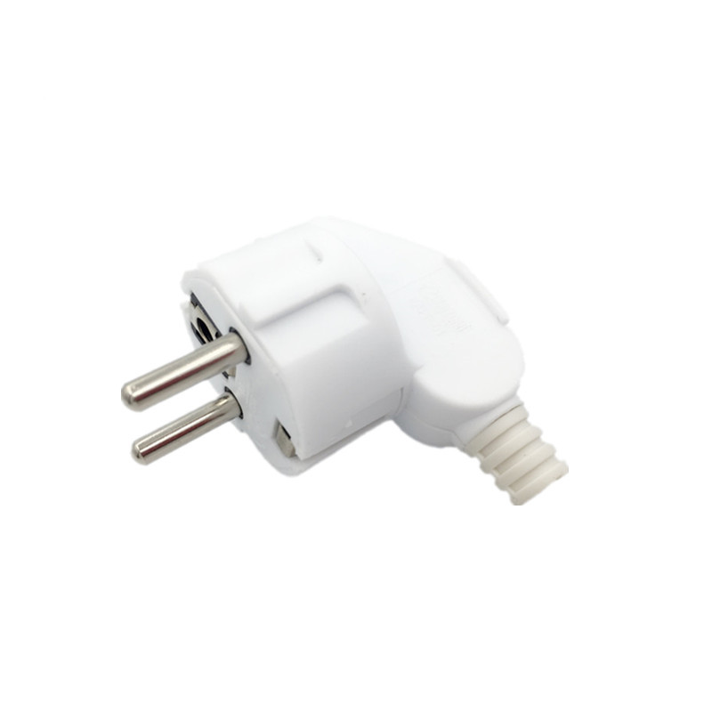 Adaptador de enchufe europeo 4,8, 16A, 250V, salidas de repuesto macho, enchufe eléctrico Schuko recargable, conector Euro para Cable de extensión de alimentación: Verde