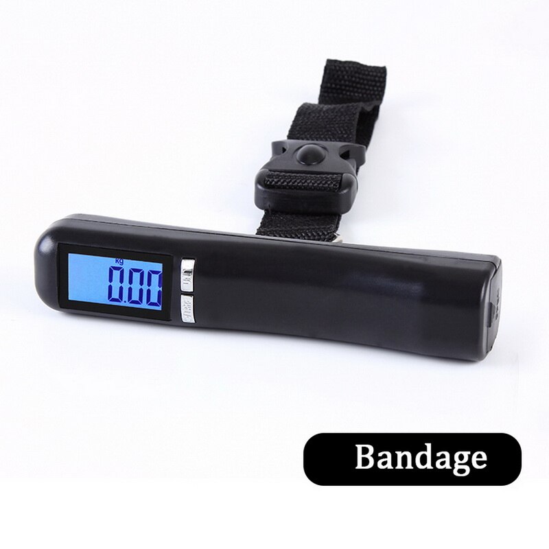 LCD Backlit Travel Portable Luggage Baggage Suitcase Bag Weight Digital Weighing Hook Up/bandage Scale No Battery: bandage