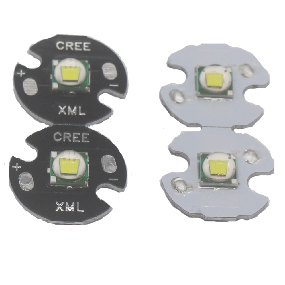 2PCS CREE XML XM-L T6 LED U2 10W Cold White Warm White High Power LED Emitter Diode with 12mm 14mm 16mm 20mm PCB for DIY