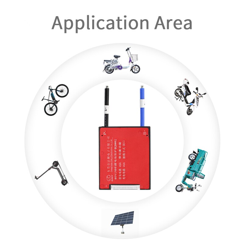 15S 25A 35A 45A 60A PCM/PCB/BMS for 48V LiFePo4 Battery Pack for Electric Bicycle and Scooter and Tools battery