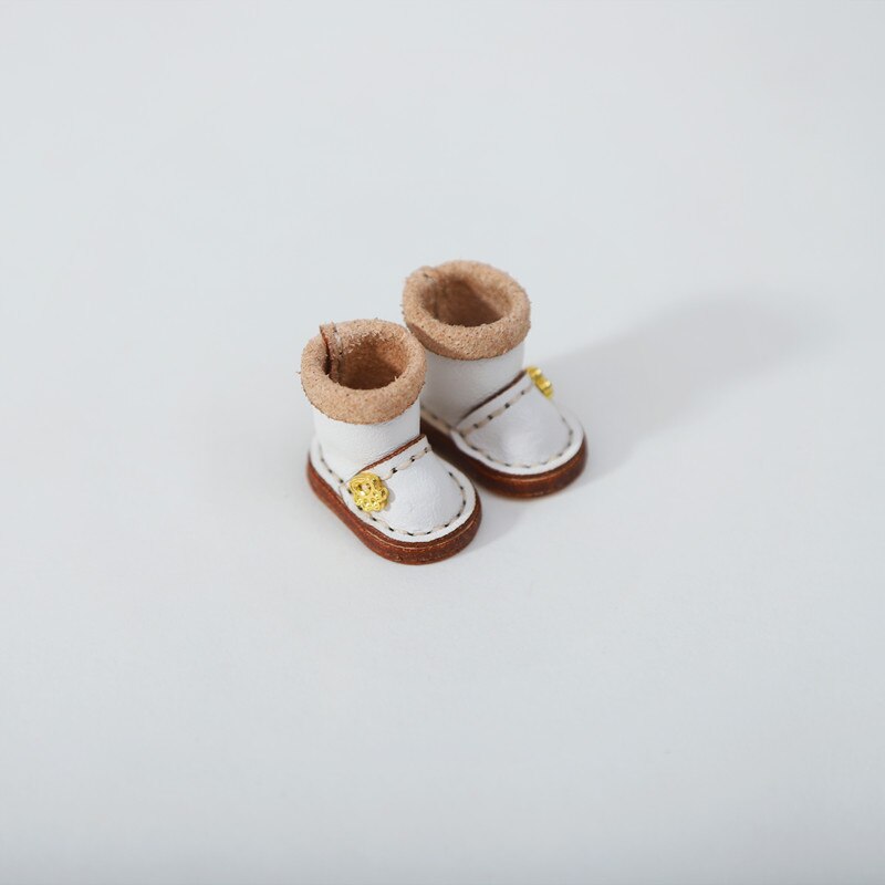 1/12bjd Bjd Poupée Chaussures Haut de gamme À La Main En Cuir De Vachette bottes Chaussures Pour Obitsu 11 OB11 Taille CGC Poupée 11cm Body9: B (4)