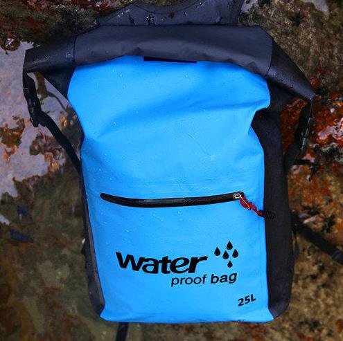 25L borsa da nuoto impermeabile per esterno zaino secchio sacco asciutto borsa di stoccaggio rafting sport kayak canoa borsa da palestra da viaggio 2021: blu