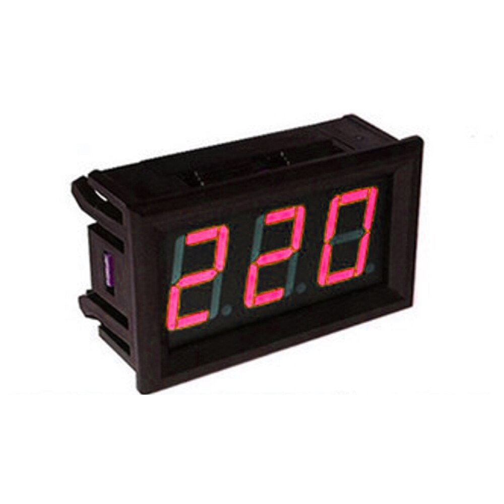 AC 70-500V 0.56 "portato voltmetro digitale voltmetro volt strumento strumento 2 fili rosso verde blu Schermo 110V 220V fai da te 0.56 pollici: Rosso