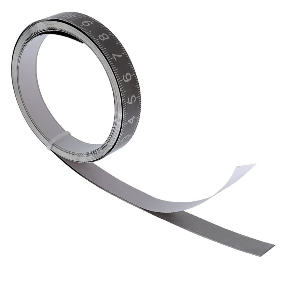 Self Adhesive Portable Easy Read Measuring Tools High Home Stainless Steel With Scale Woodworking Sticky Flat Ruler