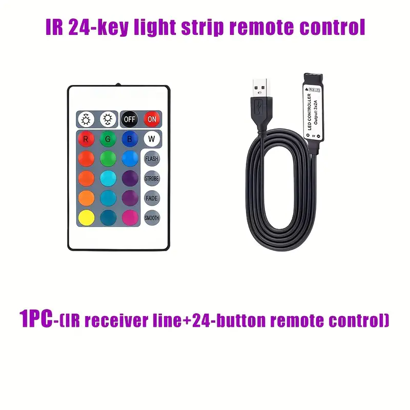 USB Bluetooth WIFI LED Strip RGB Controller IR Remote Dimmer Music Phone APP Control Brightness Adjust for 5050 2835 Tape Light