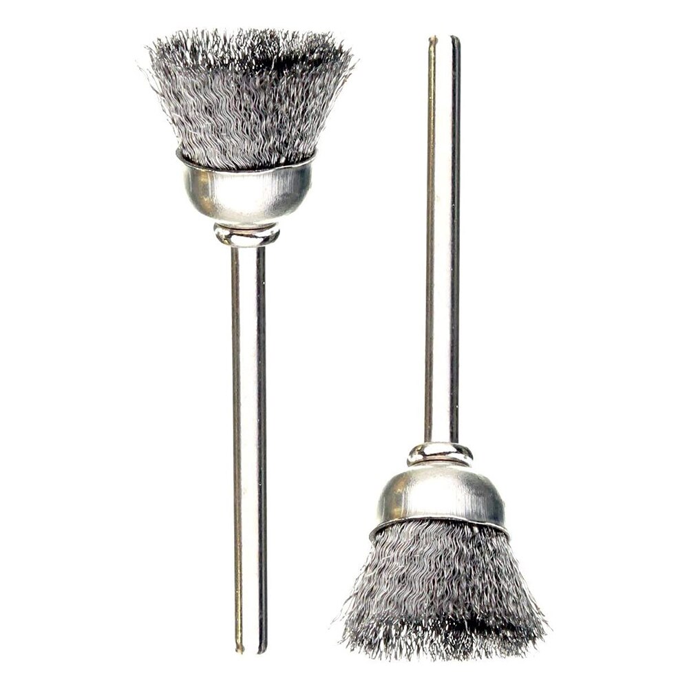 36Pcs Brass Brush Steel Cleaning Wire Wheels Brushes Drill Rotary Tools Polishing Rotary Tools Metal Rust Removal Brush Set