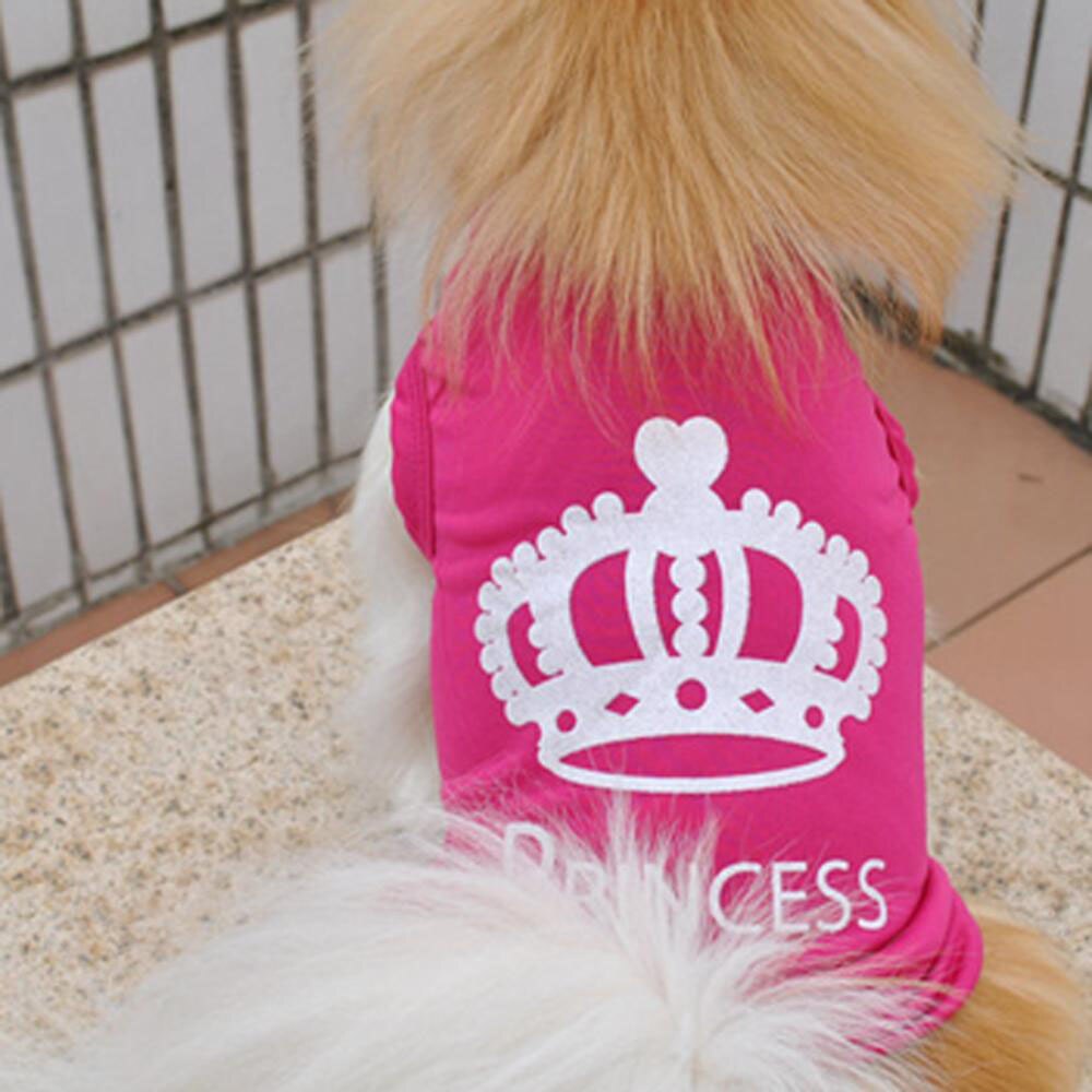 Pet Hond Kat Leuke Prinses Polyester T-shirt Kleding Vest Zomer Jas Puppy Kostuums Honden T-shirt